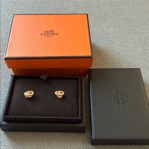 HERMES- Farandole earrings (rose gold)